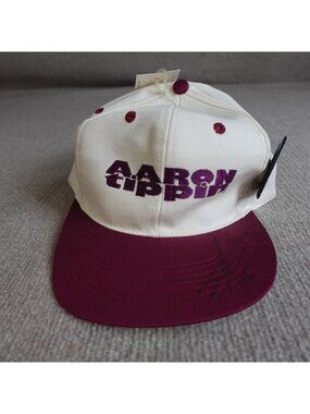 Aaron Tippin Hat White Embroidered Vintage Country Autograph 1994 Winterland NEW